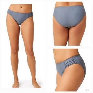 Free Country Women's Side Ruched Bikini Bottom ~ Gray